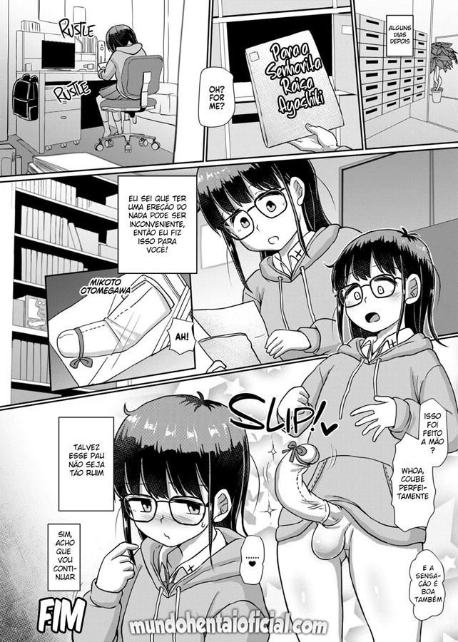 Dias de Futanari com um Pênis Torto